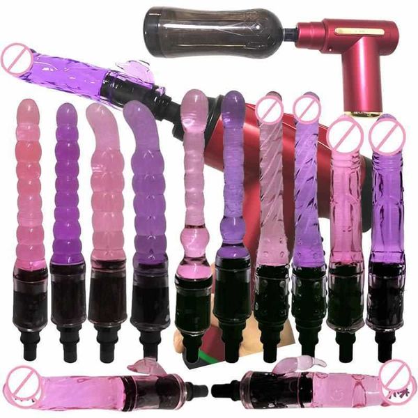 Máquina de brinquedo sexual, fáscia, masturbador masculino e feminino, remodelado, geleia, silicone, acessórios para pênis, cabeça de massagem divertida