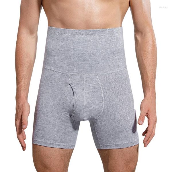 Shapers do corpo masculino Men tummy Control Control calça de cintura alta Slimming Rouphe Macho macho Macho de cintura do barriga abdome abdômen