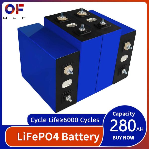 280Ah Lifepo4 Batteria Ricaricabile Al Litio Ferro Fosfato 3.2V Cellulare FAI DA TE Per 12V 24V 48V Elettrodomestici golf cart Sistema Solare