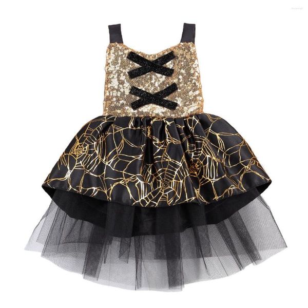 Mädchen Kleider MaBaby 1-4Y Halloween Kleinkind Baby Kind Mädchen Tutu Kleid Spitze Tüll Pailletten Party Für Kinder Kostüme