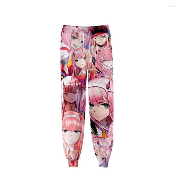 Calça feminina Anime Darling in the Franxx 3D JOGGING ZERO DOIS HOMENS CASUAIS MULHERES MOLE