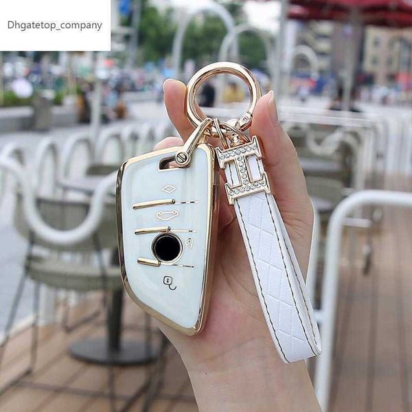 New TPU Car Key Case Capa Shell para BMW G20 G30 E46 E60 E90 X3 X5 X6 F15 F16 F45 F46 7 Série G11 F48 F39 KeyChain Protector