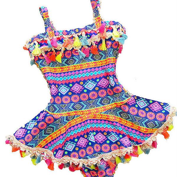 Onepieces 28 anni costumi da bagno per bambina costume intero da bagno stampa estate stile coreano costume da bagno per bambini costumi da bagno per bambini vestito da spiaggia per ragazze242p t230224