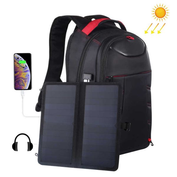 Rucksack-Panel-Rucksäcke, 15,6-Zoll-Laptoptaschen mit bequemer Aufladung für Reisen, Solarladegerät, Tagesrucksäcke 0103