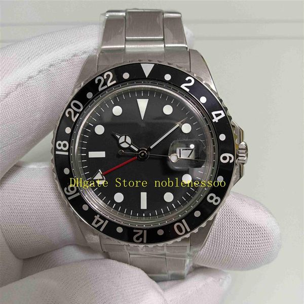 Настоящие Men Men's Vintage Watch BP Factory Mens 40mm Antique 1675 Black Dial Nearlainsing Steel 1968 Браслет Sport 2115 2115