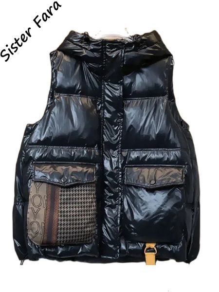 Gilet da donna Piumino leggero con cappuccio Giacca senza maniche resistente all'acqua per escursionismo Sci con cappuccio da donna 221231