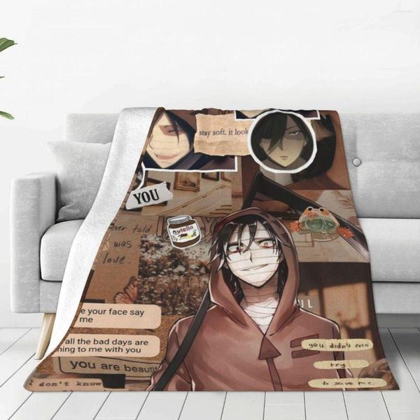 Cobertores Foster Isaac Anime Blanket Fleece Summer Air Conditioning Angels of Death Super Soft Throw for Sofá Cart