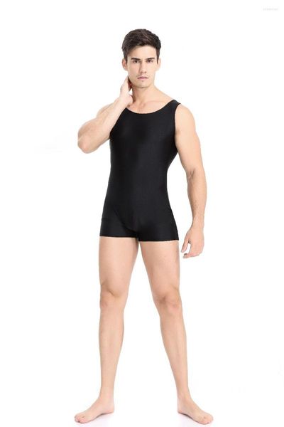 Tesura da uomo da uomo per adulti body body solido salto elastico balletto da ballo costumi per il corpo del corpo abiti da uomo abbigliamento da uomo W0340