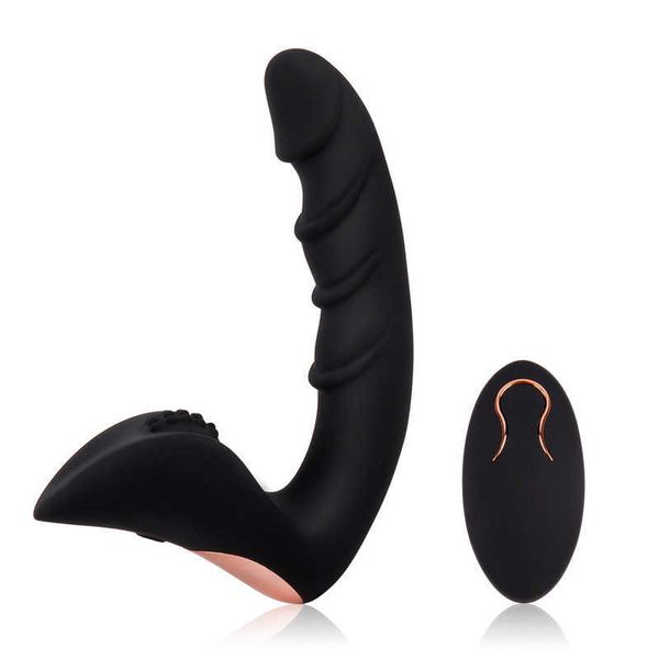 Itens de beleza eróticos lojas sexy silicone anal vibrador de vibrador remoto masculino ual butt plug prostata massageie brinquedos adultos para homens