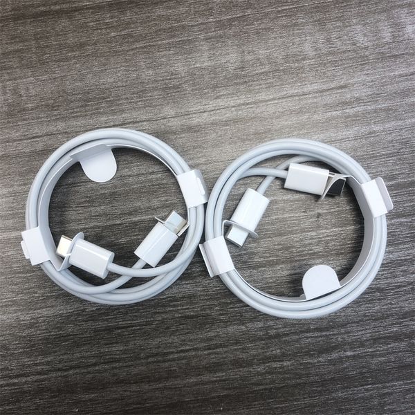 100 Teil/los USB-C-auf-Typ-C-Kabel PD-Schnellladung 20 W für iPhone Samsung S21 S20 Note 20 Quick Charge 4.0 3 Fuß 6 Fuß Ladekabel