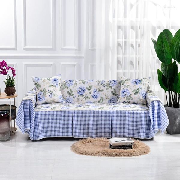 Capa de cadeira Capa de sofá 12 Jardim de estilo Jacquard Modern Couch Plaid AntiFouling Decorate Polyester 1/2/3/4 do lugar HSN-11