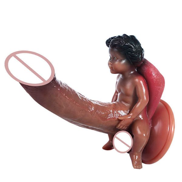 Máquina de arma de brinquedo sexual Líquido de sílica gel imitação de pênis Cupido tendão verde falso dispositivo de masturbação puxando e inserindo produtos divertidos femininos