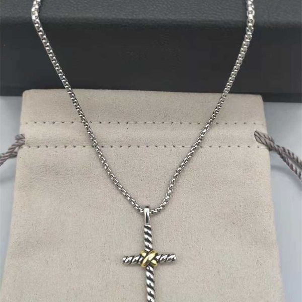 Colar masculino de cruz de jesus banhado a ouro x pingente hip hop designer tiffanyisms colares para joias festa presente de aniversário atacado