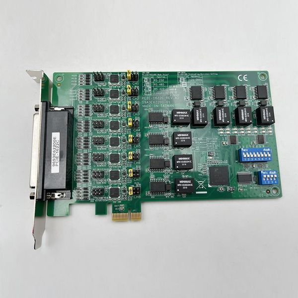 Neues Motherboard PCIE-1622C-AE 8-Port RS-232/422/485 Kommunikationskarte Isolationsschutzfunktion für Advantech Fast Ship