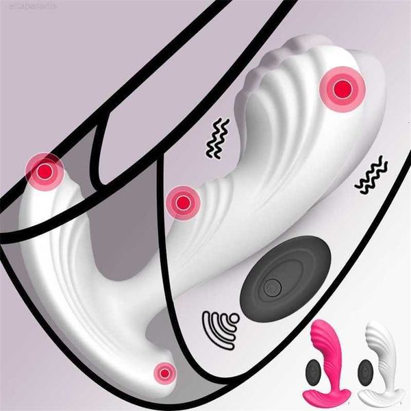 Brinquedos sexuais massageador vibrador de controle remoto sem fio para mulheres motor duplo silicone macio g ponto massagem vaginal anal clit estimulador brinquedos