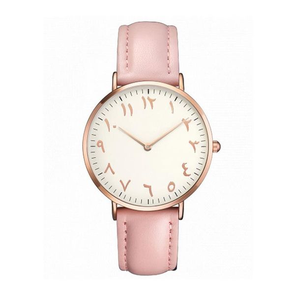 Mulheres assistem a moda Ultra Thin Numbers Arábica Quartz Wrist Watches Ladies Dress Watch Montre Femme Clock Gift268a