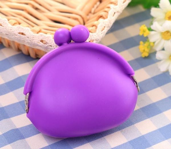 Raccoglitore sveglio di Puse dei soldi del silicone della borsa del mini sacchetto della moneta di colore della caramella dell'involucro di regalo Commercio all'ingrosso