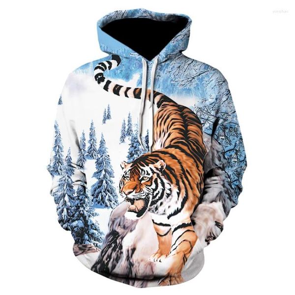 Erkek Hoodies Tiger Anime Erkekler Kadınlar 3D Sweatshirt Moda Sakiller Sıradan Trackstuis 2023 Drop Gemi Marka Katları