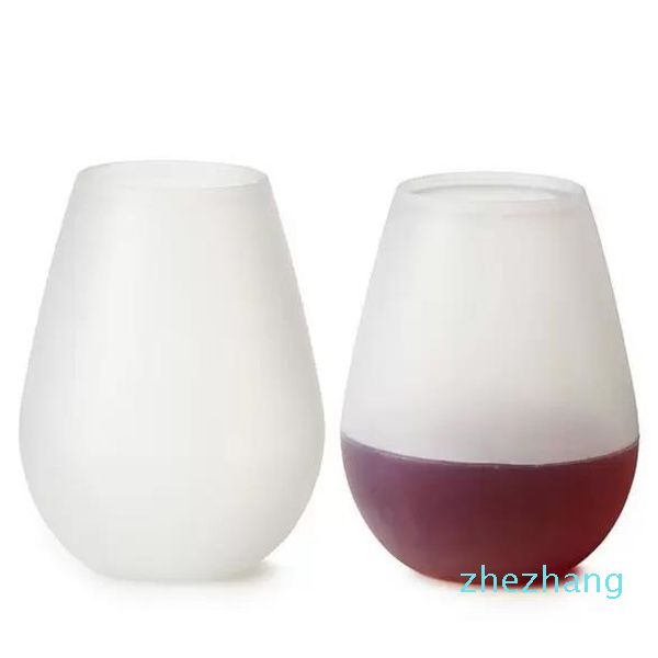 Bicchieri da vino in silicone da 11 once / 350 ml Tazze da vino da viaggio da campeggio