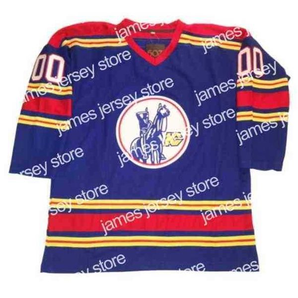 O hóquei da faculdade usa a camisa de hóquei personalizada Tamanho XXS S-xxxl 4xl xxxxl 5xl 6xl Kansas City Scouts Camisão de hóquei Jersey personalizada