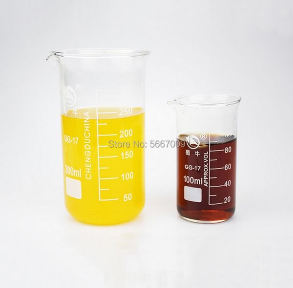 Guanti monouso Lab 501000ml Bicchiere in vetro graduato in borosilicato in vetro di forma alta misurino Attrezzatura da laboratorio 230104