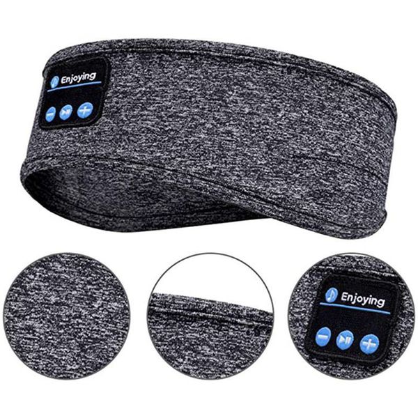 Auricolari wireless Cuffie Cuffia per dormire Foulard Bluetooth Musica Sport Fascia per capelli incorporata Maschera per gli occhi con musica per dormire