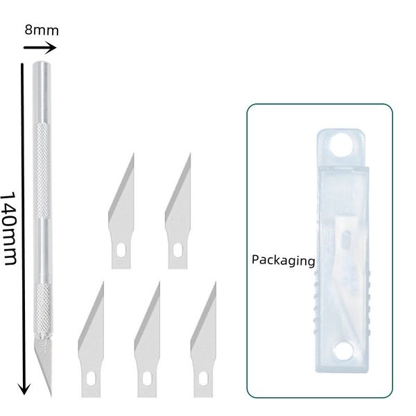 Präzise exakto messer Aluminiumlegierung Präzisionshandwerk Schneidende Handgearbeitete Messer -Set