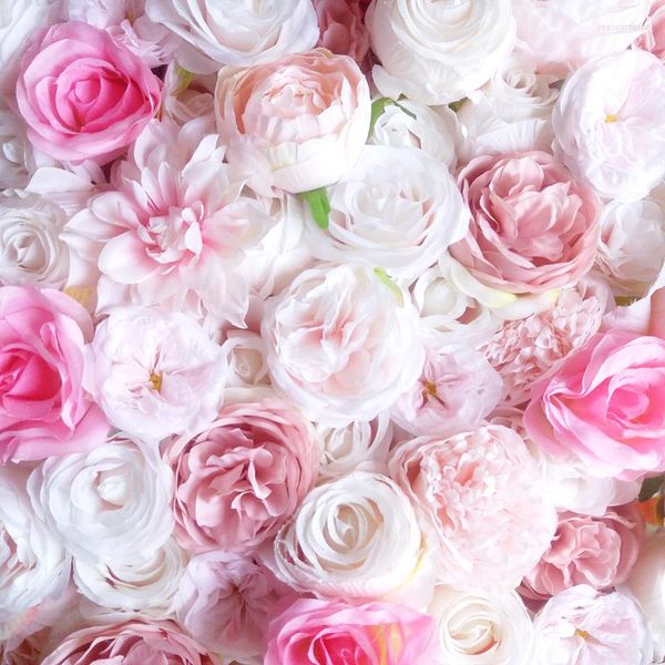 Dekorative Blumen SPR 10 teile/los Rosa Hochzeit Anlass Blume Wand Bühne Hintergrund Großhandel Künstliche Tischdekoration