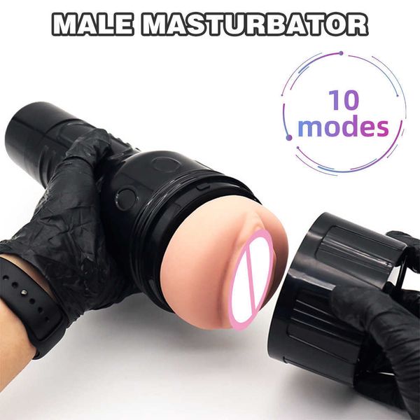 Предметы красоты 10-частотно-вибрационное моделирование влагалища мастурбационная чашка сексуальное магазин мужской мастурбатор реалистичные аналогические игрушки для мужчины