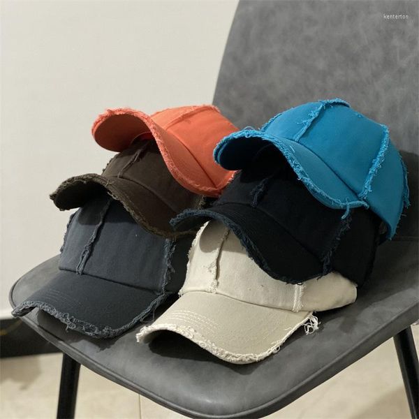 Ball Caps Vintage Unisex Beyzbol Şapkası Kadınlar İçin Açık Hava Kişilik Ayarlanabilir Snapback Dad Hats Erkekler Hip Hop Düz Renk Kamyoncu Kapağı