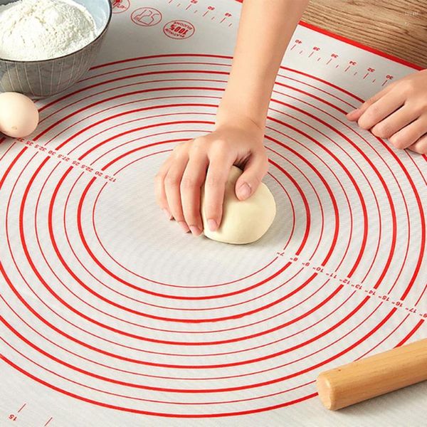 Masa Paspasları Büyük Boyut Yoğurma Hamur Mat Silikon Pişirme Yapışmaz Pizza Hamur Hamur Yuvarlanması Mutfak Araçları Bakeware