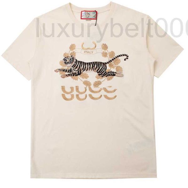 Damen-T-Shirt-Designer, kurzärmeliges, modisches Baumwoll-T-Shirt im neuen Stil für das Jahr des Tigers im Frühling und Sommer 1BYN