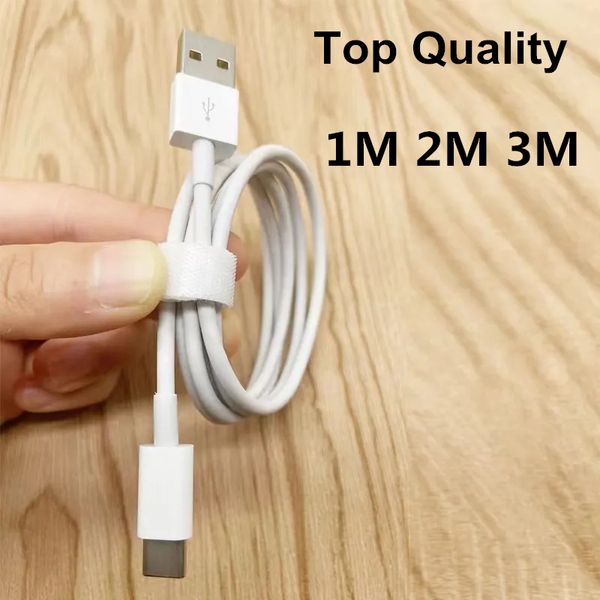 Top 3A USB -кабель быстрого зарядного устройства Micro USB Тип C Кабели зарядки 1 м 2 м 3 м для Samsung LG Xiaomi Android телефоны.