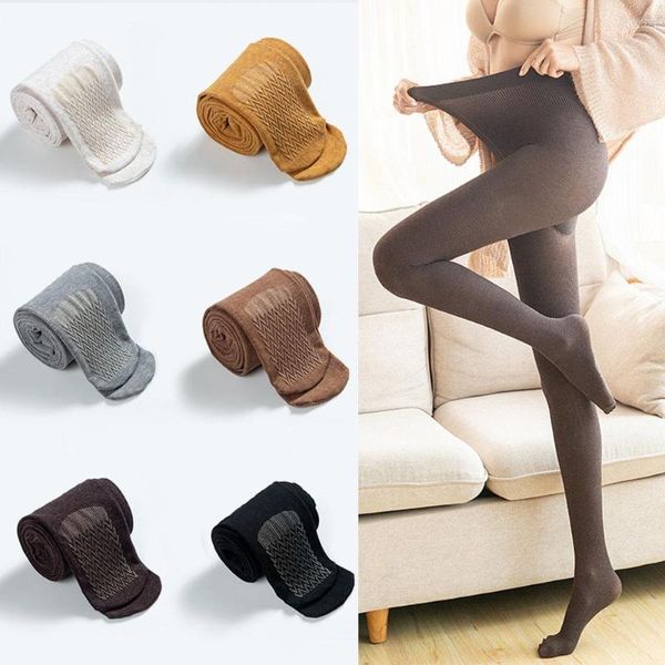 Calzini da donna Autunno Collant caldi Collant 150g Anti-Pilling Piede Antiscivolo Massaggio Legging senza cuciture Calze per il corpo per sexy