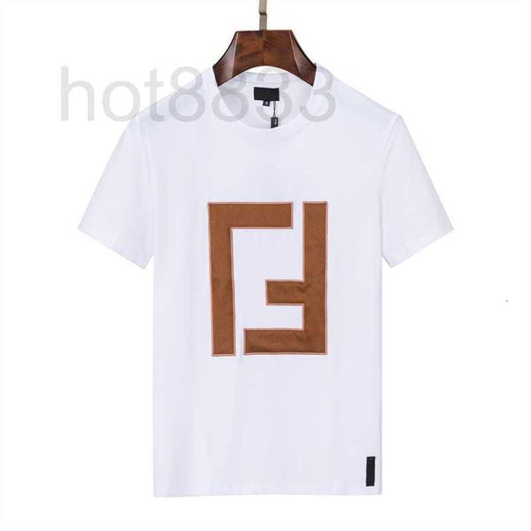T-shirt da uomo Designer 21ss uomo stampato magliette designer acquerello lettera stampa vestiti manica corta camicia da uomo tag bianco nero bin 80D8