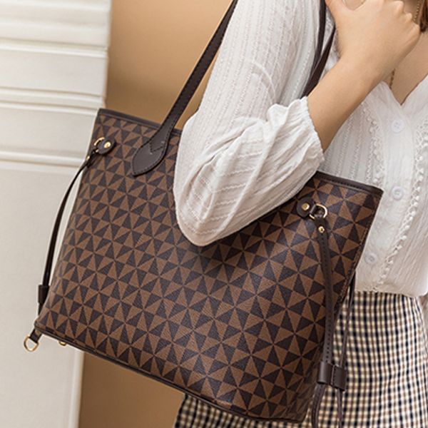 Borsa a tracolla Portafoglio Borsa da donna di design Modello scozzese Stile trendy Custodia portatile di grande capacità