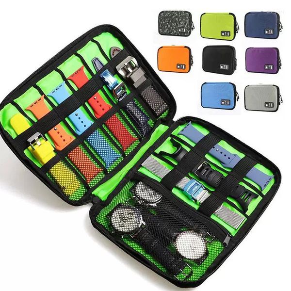 Uhrenboxen, Kopfhörer-Aufbewahrungsbox, USB-Hartschale, Kopfhörer-Tasche, Schlüssel-Münztaschen, wasserdicht, SD-Karte, Kabel, Ohrhörer-Halter, runde quadratische Form