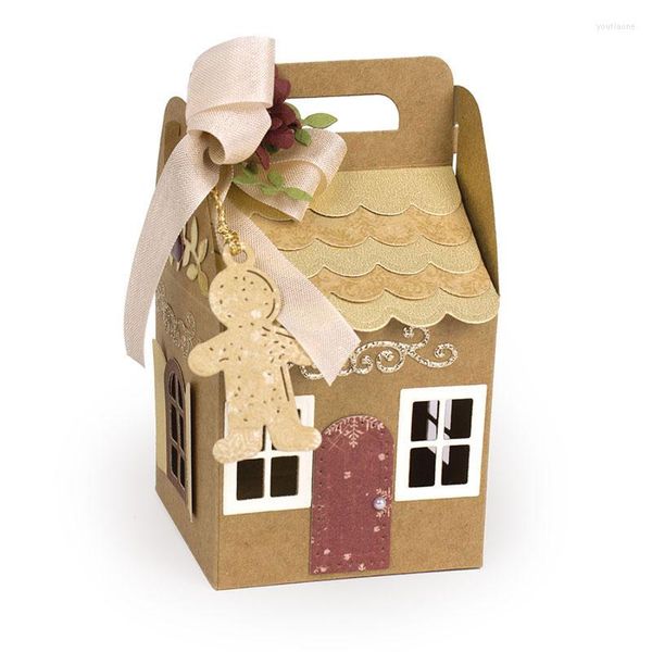 Brocada de presente Diy Christmas House Saco de Corte de Matra