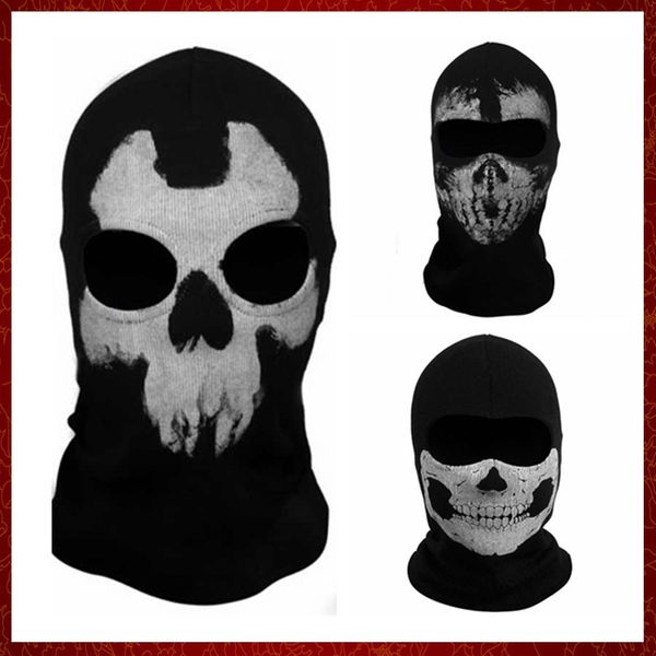 Mzz27 Mayitr Halloween Ghost Skull Motorciclo Balaclava Máscara Ciclismo Ciclismo Completo de Cosplay Máscara Proteção de Máscara