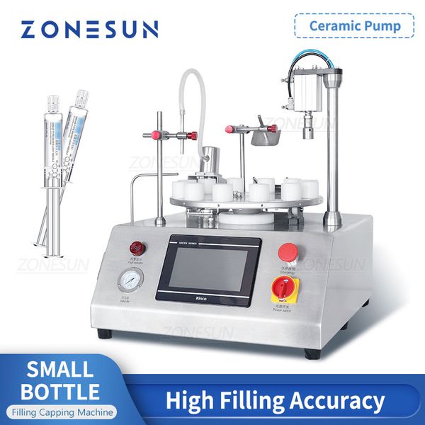 Zonesun Desktop Capping Automático Capping Machine Pressioning Small Bother Cartidge ZS-AFC1CP