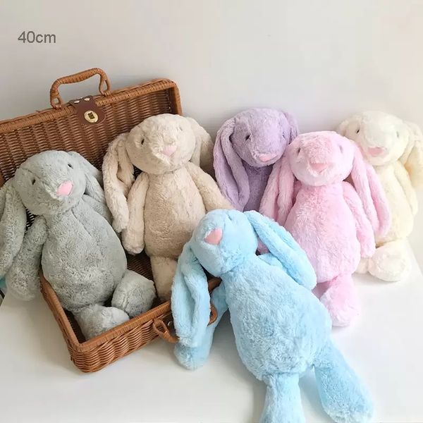 Doll criativo de brinquedos de brinquedo e orelha longa e orelha de páscoa de coelhinho de páscoa Crianças de coelho bebê