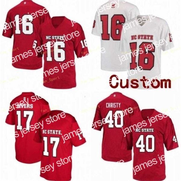 American College Football Wear Thr NCAA College-Trikots NC State Wolfpack 26 Trent Pennix 7 Nyheim Hines 28 Jaylen Samuels 9 Bradley Chubb Knight Custom Football Stit