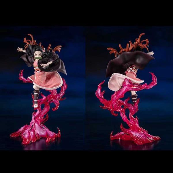 Actie Speelfiguren Demon Slayer Anime Figuur Zero Kamado Nezuko 24CM Kimetsu No Yaiba Action Figure Decoratie Collectie Speelgoed voor Kinderen Geschenken T230105