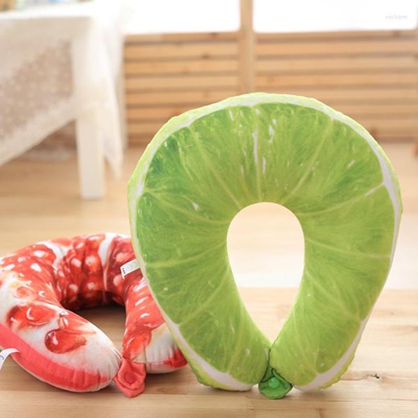 Pillow Creative Simulation Fruit Toy Turism Cartoon Watermelon U-deco