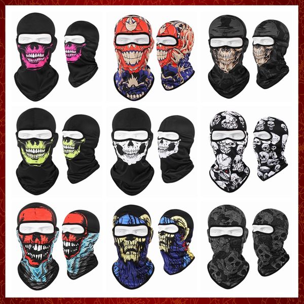 Mzz09 Motocicleta Balaclava Imprimir Moteira Facta Máscara Facial Pescoço de Esquie Cabeça de Cabeça de Casicador Capuz de Casicador Capuz Capuz de Capuz de Capacho Men