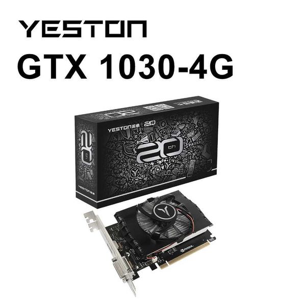 YESTON NUOVA GeForce GT1030 4G 4GB NVIDIA Scheda grafica GPU DDR4 14NM 64Bit PCI 4.0X4 Scheda video di gioco GPU placa de vdeo