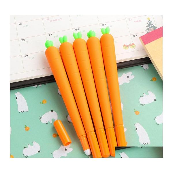 Гель -ручки оптовые1 pcs creative cute black refill Natural Pen Stationery Корейская персонализированная фирменная студентка на основе воды на основе воды доктор Dhiqr