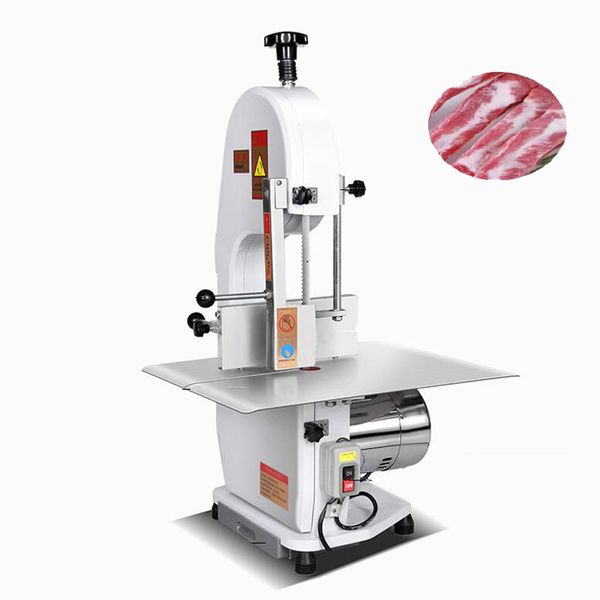 Dondurulmuş Tavuk Balık Eti Kesme Makinesi Elektrik Bant Gıda Kemik Testere Makinesi Kasaplar için 110V / 220V