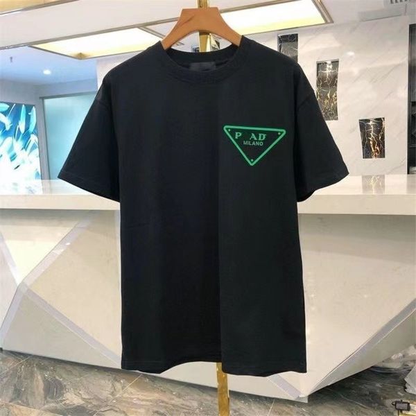 PRAMen's Design T-shirt Spring Summer Color Sleeve T-shirt Vacation Sleeve Short Casual Letter Print Large Top Size Range XS-5XLKL