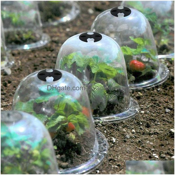 Plantadores Potes reutilizáveis ​​de berçário de berçário de gelo case de proteção de gelo mini estufa de jardim externo cloche cúpula escândalo dh8hc